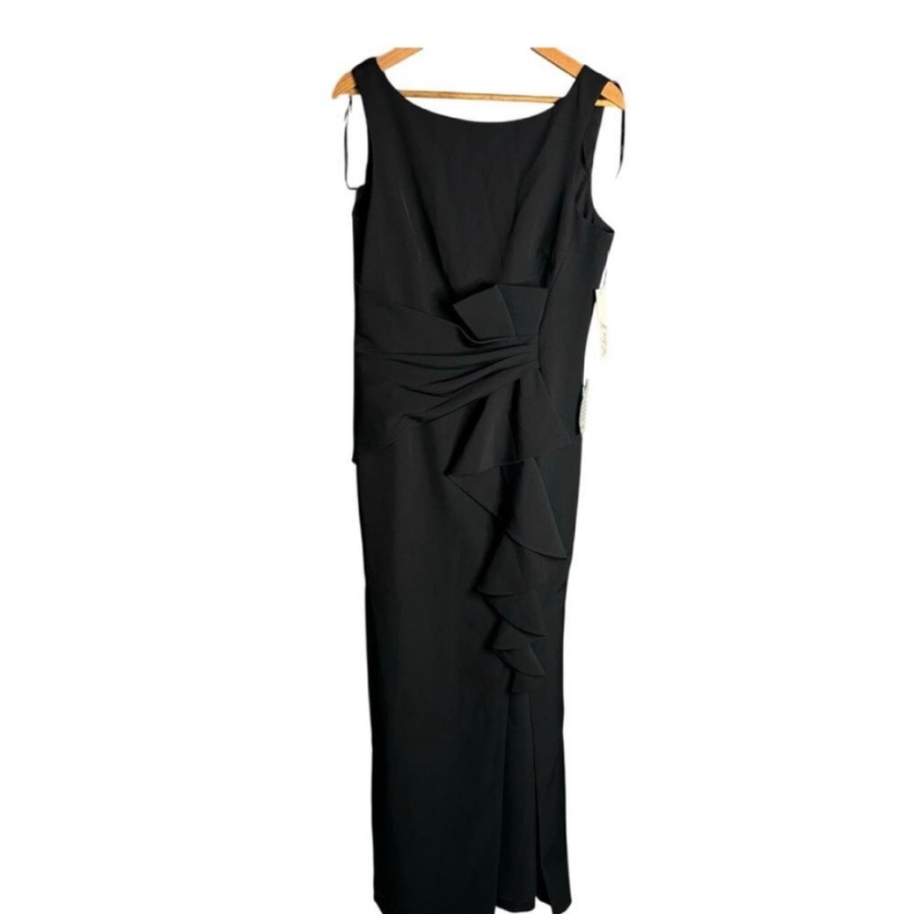 Eliza J Black Ruffle Maxi Dress - Picture 5 of 6